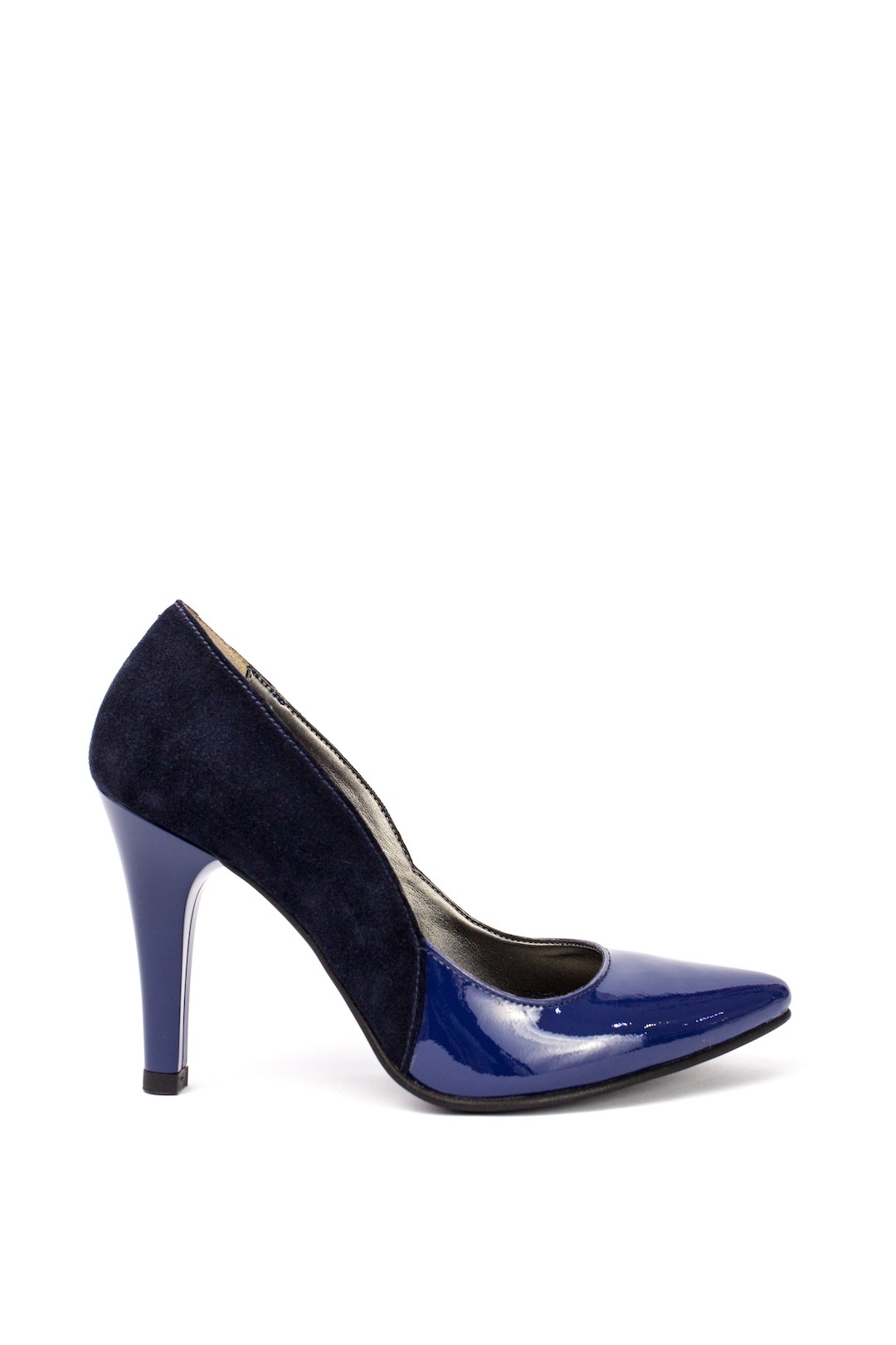 Pantofi Dama piele naturala albastru Cecilia